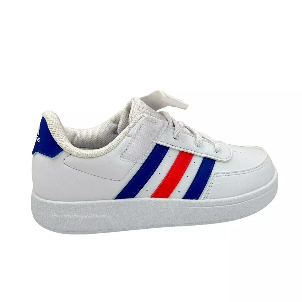 Adidas Breaknet Youth Boy's/Girl's‎ Slip on Sneakers Size 1.5 White/Multi Shoes - Picture 7 of 15